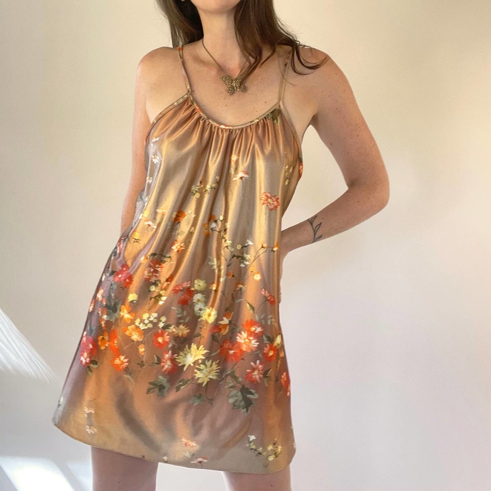 Vintage Floral Mini Dress